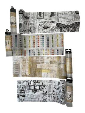Tim Holtz idea-ology Collage Paper Mixed Media Junk Journal Lot of 4 Pre-owned